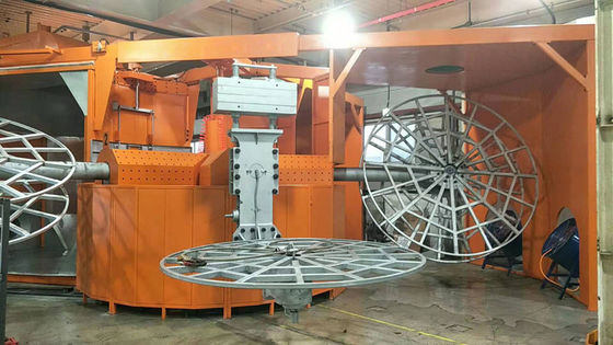 خرید Automatic forming machine controlled by PLC  Automatic Energy-Saving Rotational Moulding Machine with Two-Station Heating Chamber تولید آنلاین