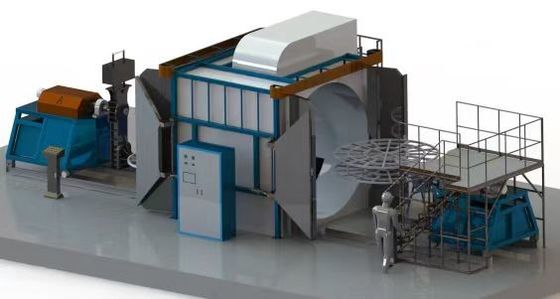 خرید Electric / Gas Heating Roto Molding Machine 3 Phase 380V 50Hz تولید آنلاین